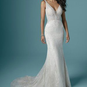 Maggie Sottero • Elaine • Art Deco Beaded Wedding Gown
